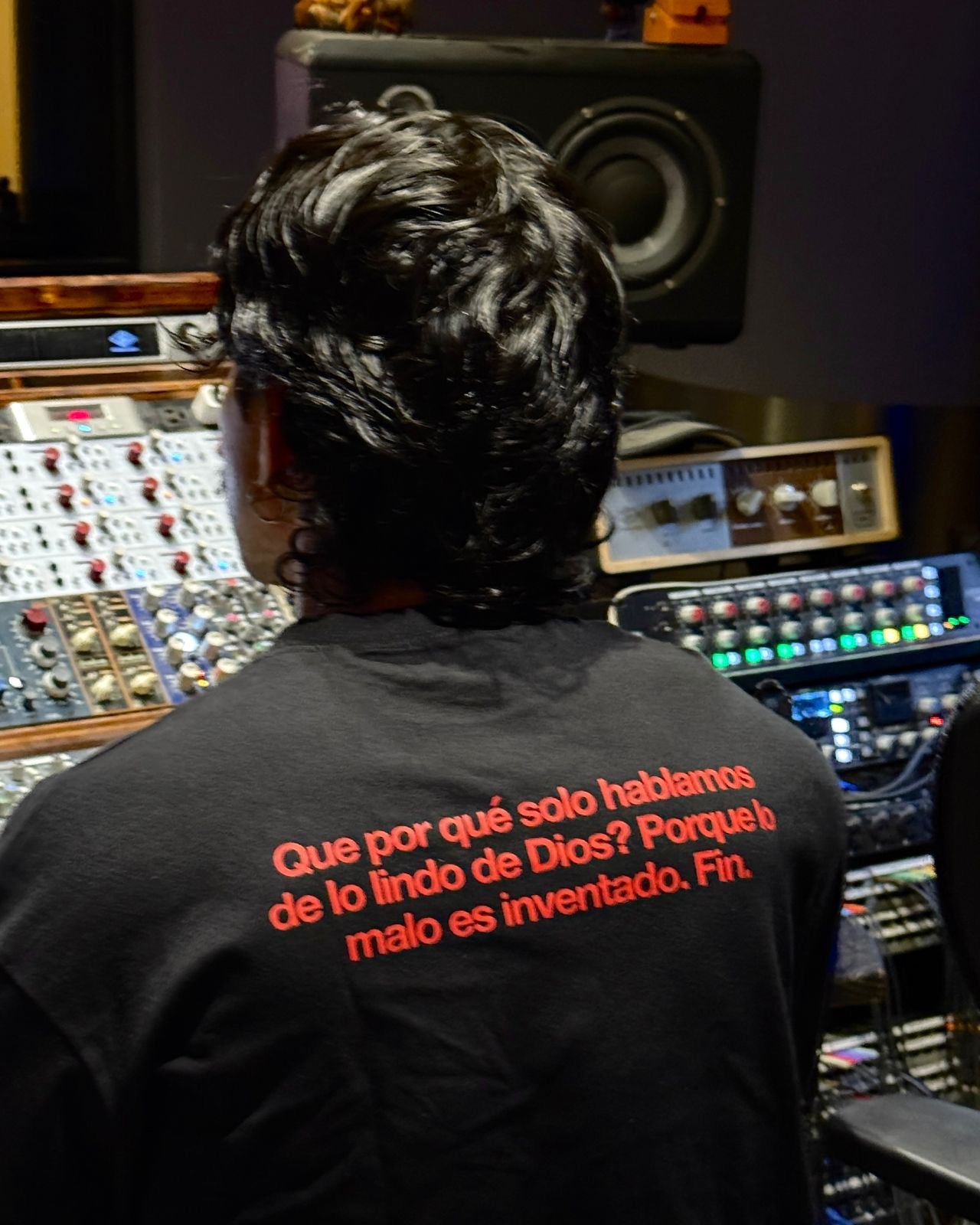 "Que porque solo hablamos de lo bueno de Dios?  Porque lo malo es inventado. Fin."
